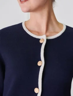 Jackets And Coats|Knits And Jumpers*Zjoosh Gabrielle Knit Jacket Navy