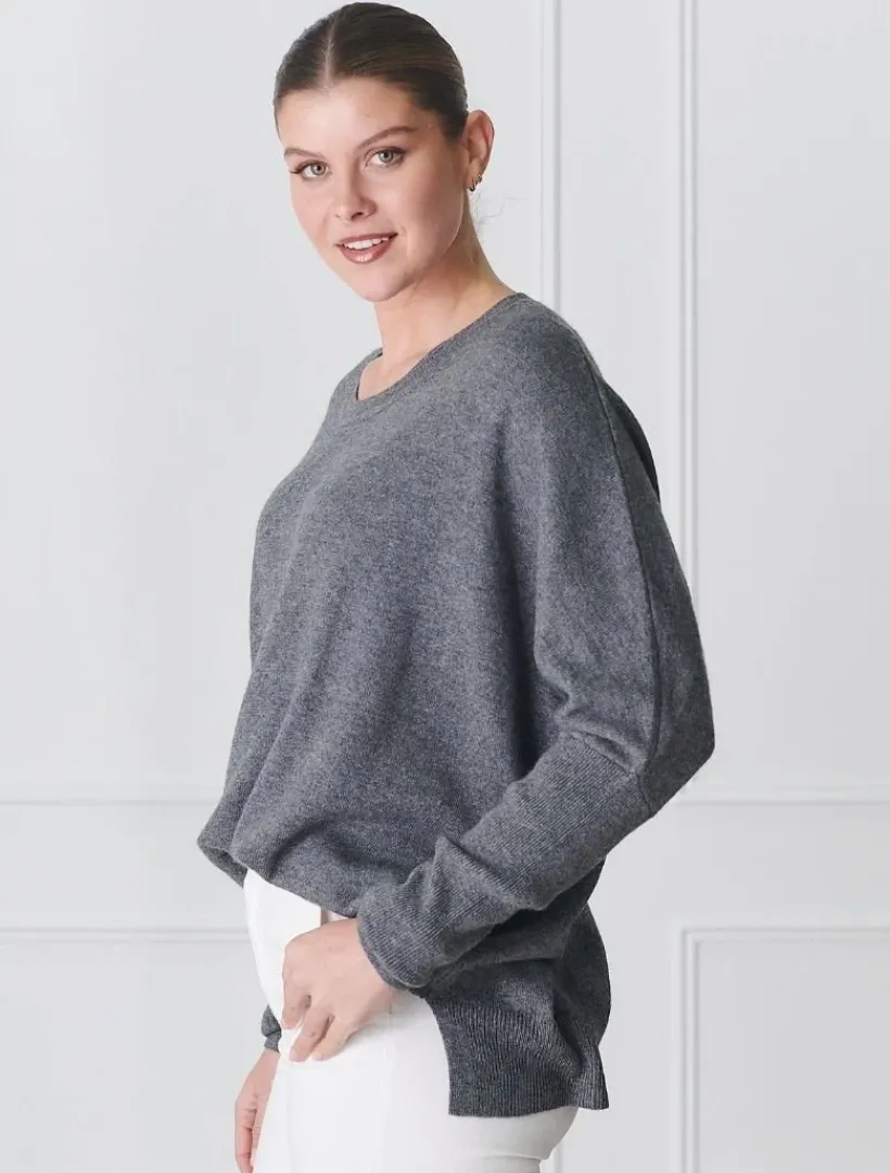 Knits And Jumpers*Zjoosh Game Day Knit Charcoal