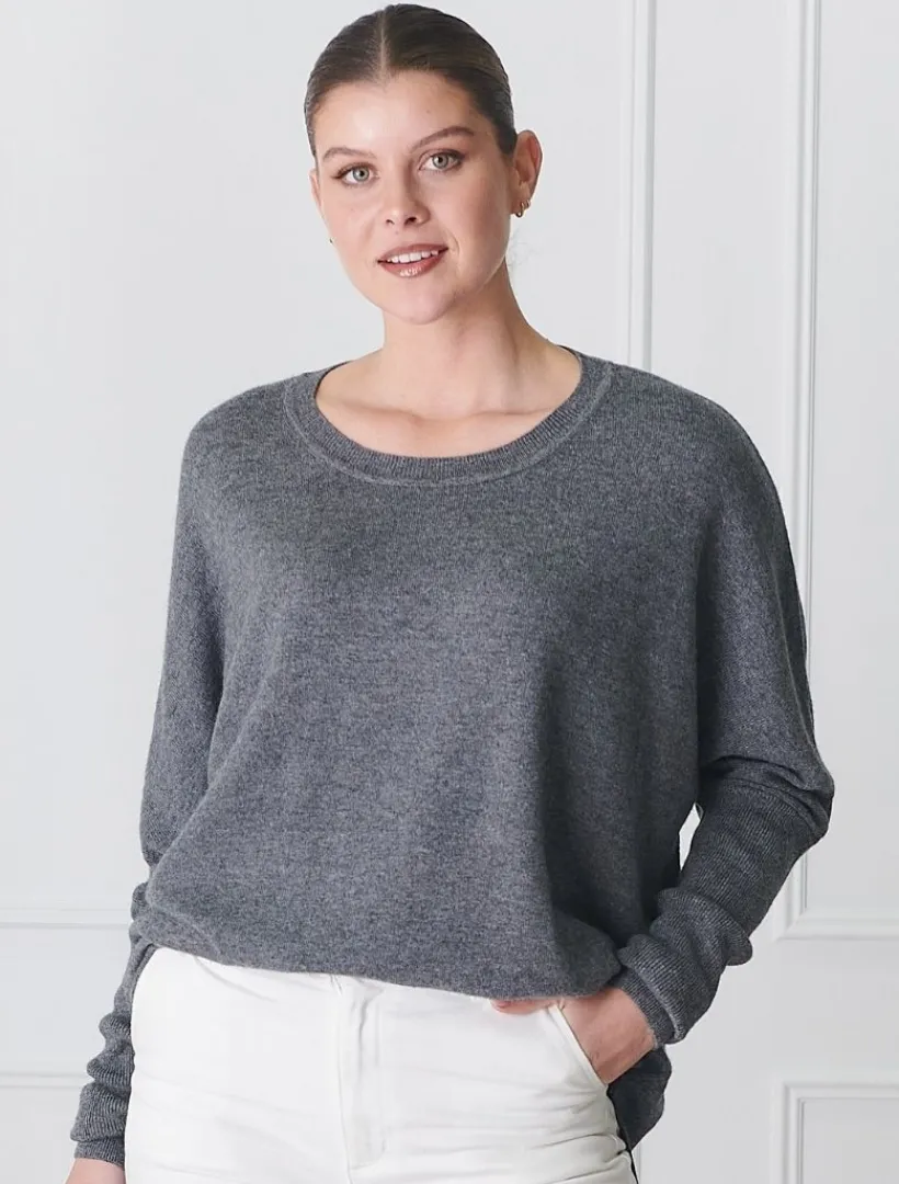 Knits And Jumpers*Zjoosh Game Day Knit Charcoal