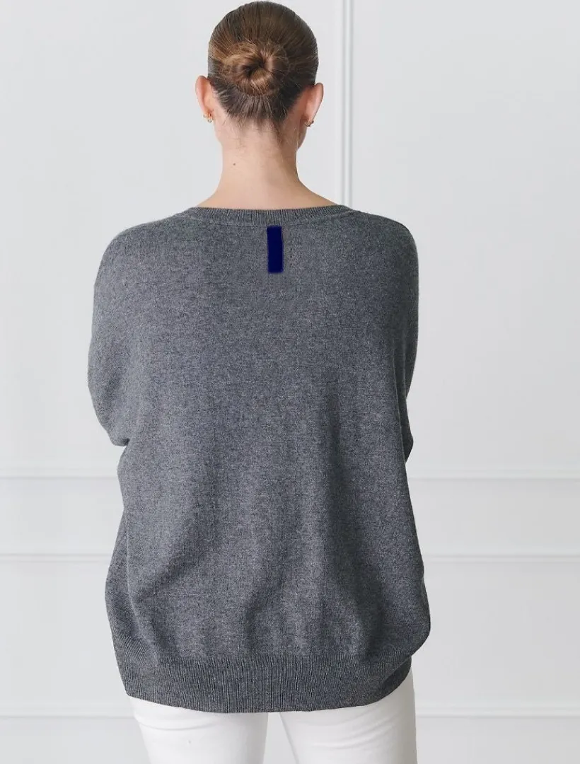 Knits And Jumpers*Zjoosh Game Day Knit Charcoal