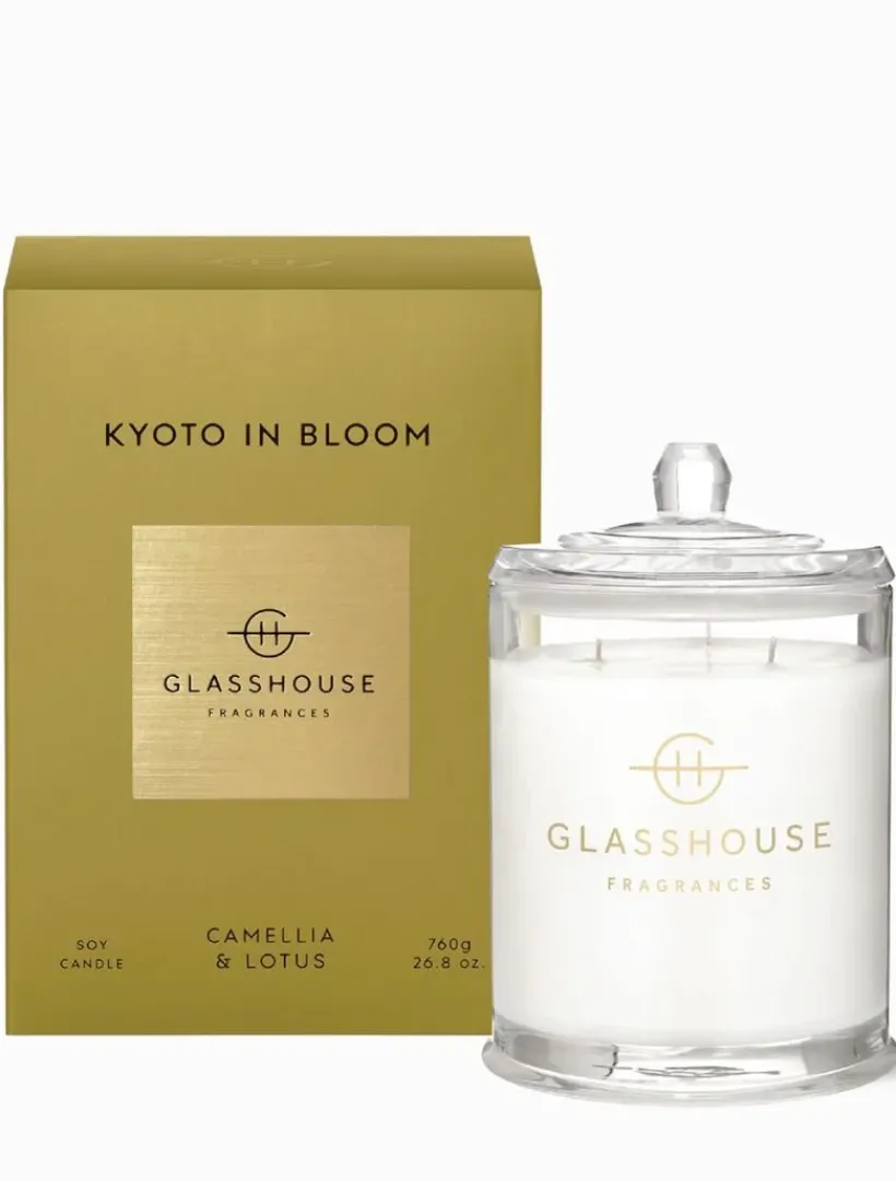 Scented Candles|Glasshouse Fragrances*Glasshouse Fragrance Large Kyoto In Bloom Candle 760G