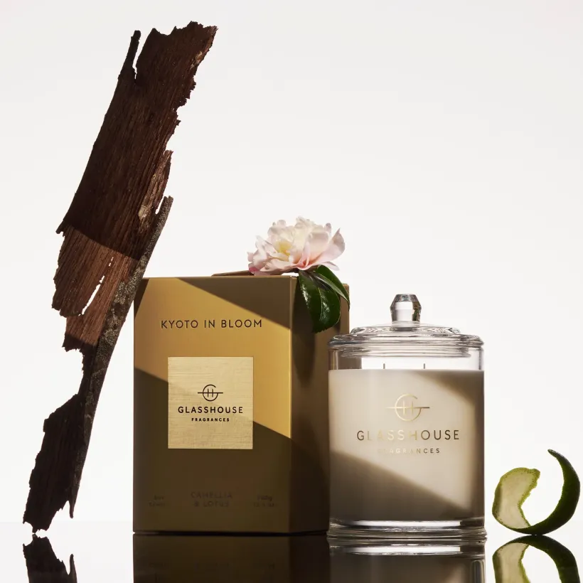 Scented Candles|Glasshouse Fragrances*Glasshouse Fragrances Kyoto In Bloom Candle 380G