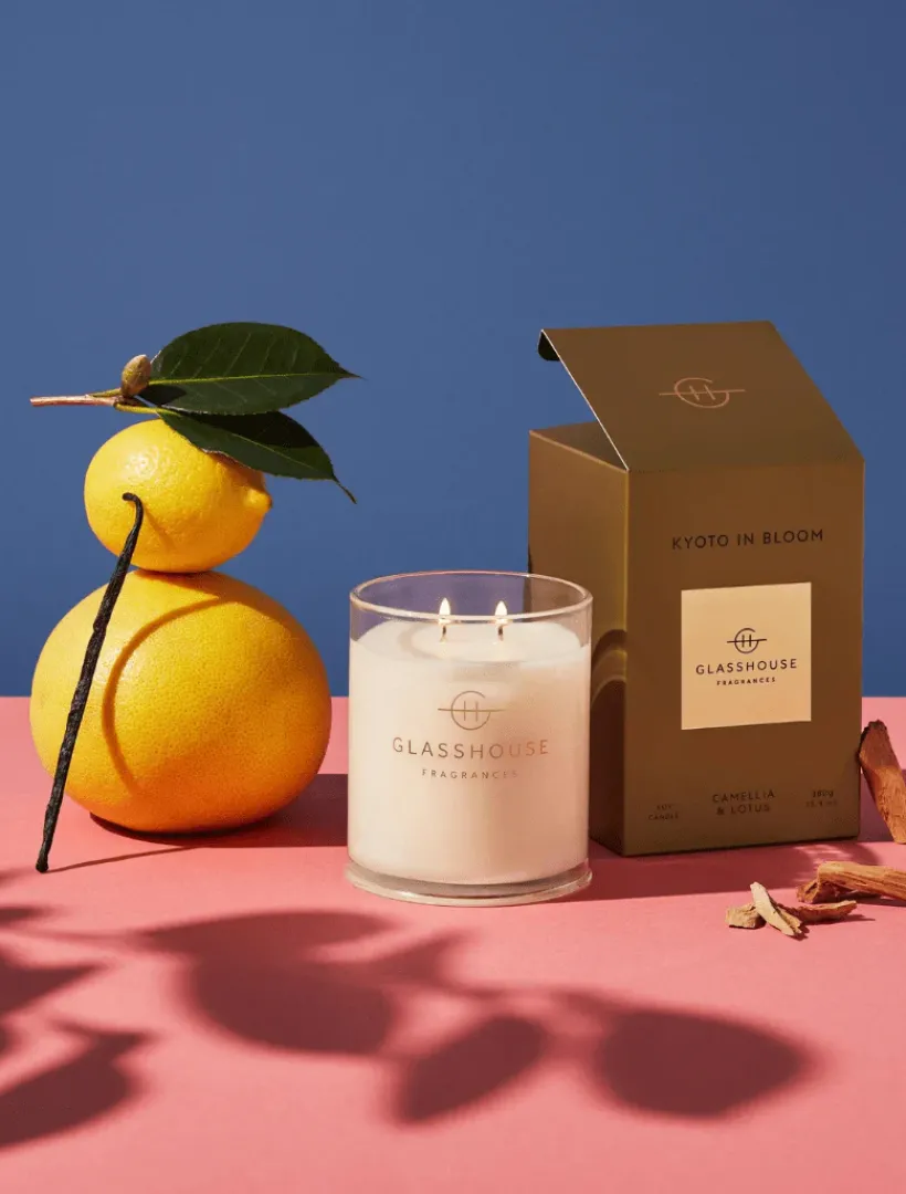 Scented Candles|Glasshouse Fragrances*Glasshouse Fragrances Kyoto In Bloom Candle 380G