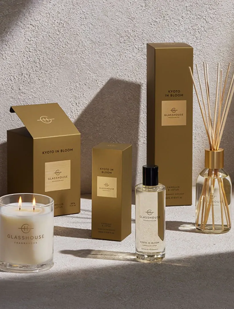 Scented Candles|Glasshouse Fragrances*Glasshouse Fragrances Kyoto In Bloom Candle 380G