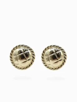 Earrings|Gold Jewellery*Zjoosh Gold Cushions Studs