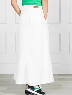 Skirts*Zjoosh Goldie Denim Skirt White