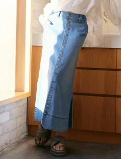 Skirts*Zjoosh Goldie Summer Wash Denim Skirt