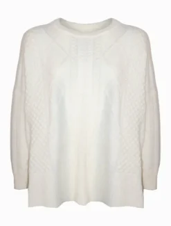 Knits And Jumpers*Zjoosh Guernsey Knit Jumper Ivory
