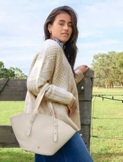 Knits And Jumpers*Zjoosh Guernsey Knit Jumper Oatmeal