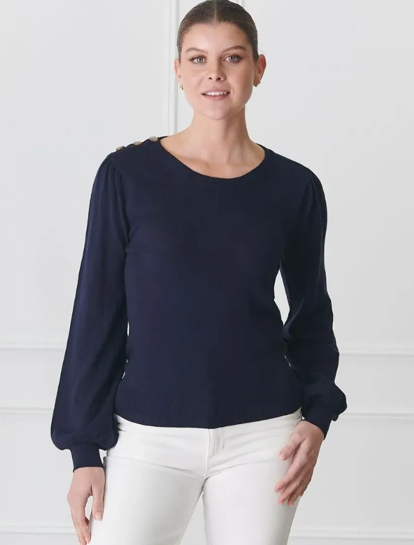 Knits And Jumpers*Zjoosh Gwynie Knit Navy