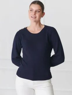 Knits And Jumpers*Zjoosh Gwynie Knit Navy