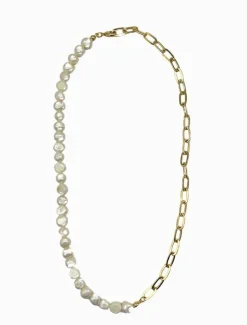 Pearl Jewellery|Necklaces*Zjoosh Half Pearl Necklace