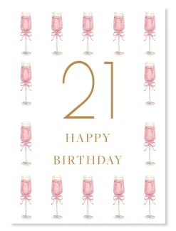Stationery*Zjoosh Happy 21st Birthday Card