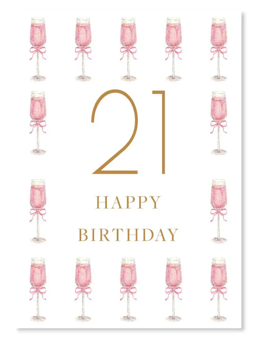 Stationery*Zjoosh Happy 21st Birthday Card