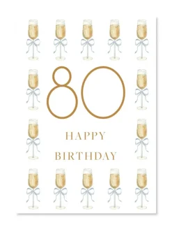 Stationery*Zjoosh Happy 80th Birthday Card