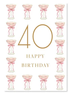 Stationery*Zjoosh Happy 40th Birthday Card