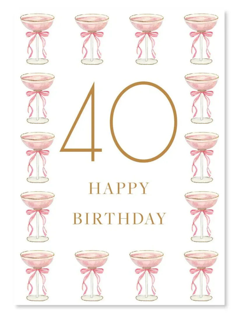 Stationery*Zjoosh Happy 40th Birthday Card