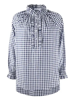 Shirts And Tops*Zjoosh Hartford Pop Over Shirt Navy