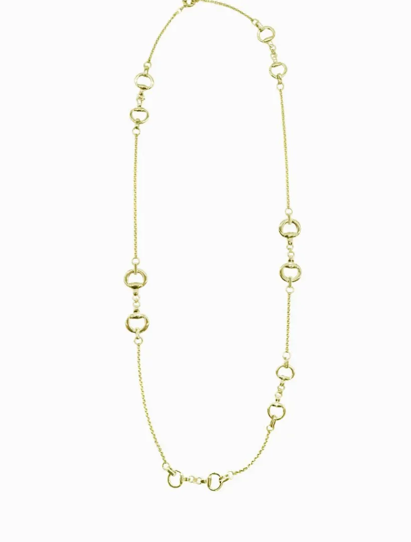 Necklaces|Gold Jewellery*Zjoosh Horsebit Necklace Long Gold