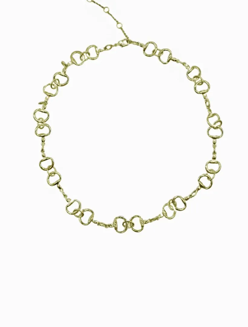 Necklaces|Gold Jewellery*Zjoosh Horsebit Necklace Short Gold