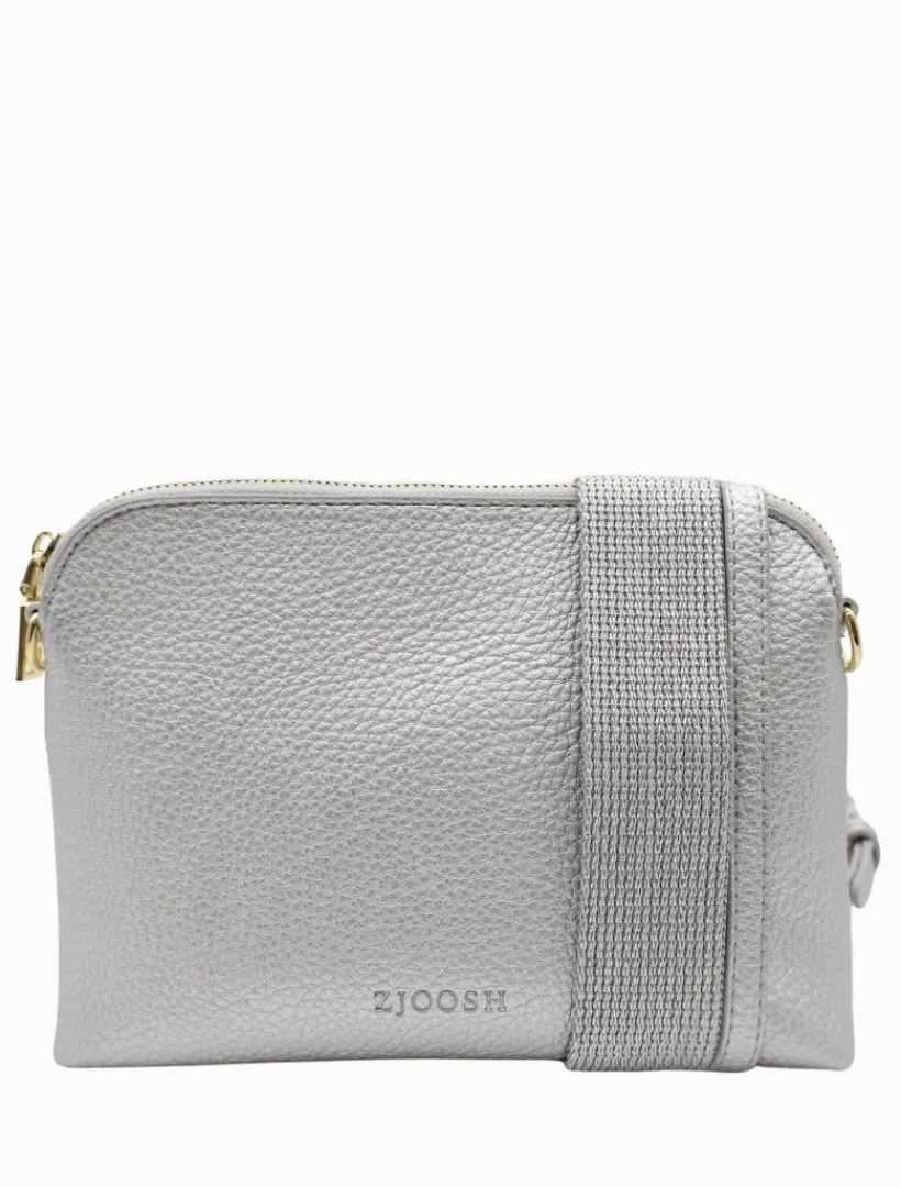 Cross Body Bags*Zjoosh Hudson Cross Body Bag Silver