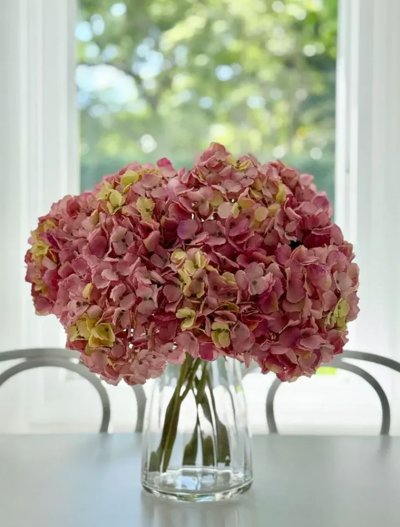 Flowers*Zjoosh Hydrangea Stem 52cm Dark Pink DarkPink