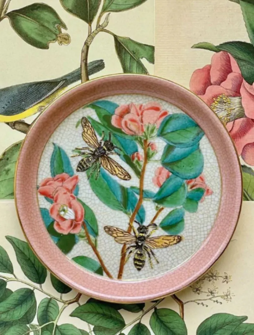 Ceramics*3rd Party Other Imperio Savon Dish Camellia Sapphire Pink