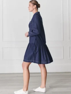 Dresses*Zjoosh Indie Denim Dress Dark Indigo DarkIndigo