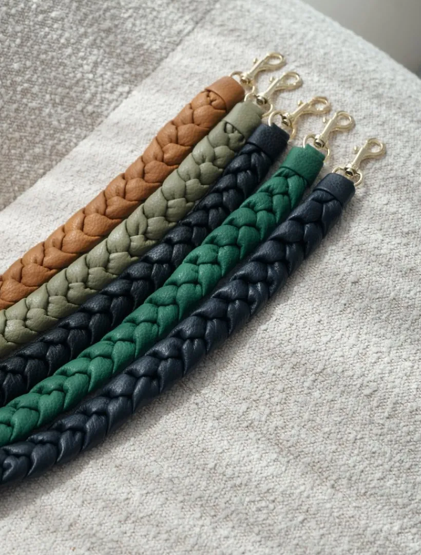 Bag Straps|Bag Straps*Zjoosh Jacie Plaited Strap - FINAL SALE Khaki