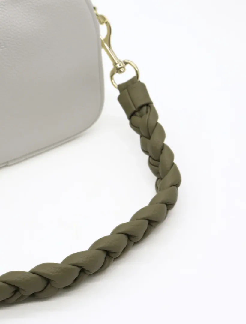 Bag Straps|Bag Straps*Zjoosh Jacie Plaited Strap - FINAL SALE Khaki