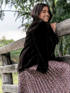 Skirts*Zjoosh Jane Pleat Skirt Leopard