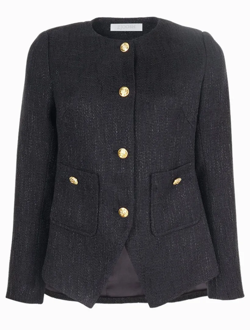 Jackets And Coats*Zjoosh Jeanne Jacket Black