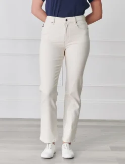 Pants*Zjoosh Jenna Straight Leg Jean Bone
