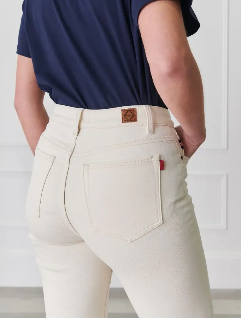 Pants*Zjoosh Jenna Straight Leg Jean Bone