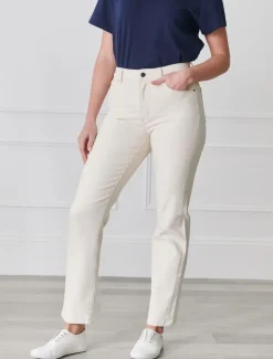 Pants*Zjoosh Jenna Straight Leg Jean Bone