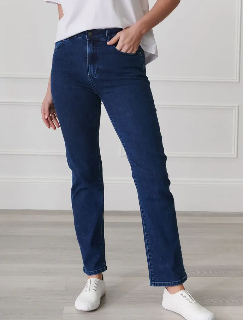 Pants*Zjoosh Jenna Straight Leg Jean Indigo