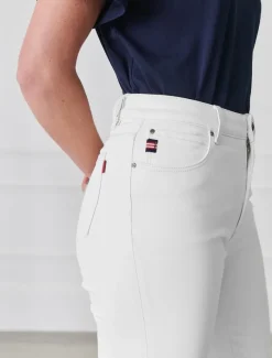 Pants*Zjoosh Jenna Straight Leg Jean White