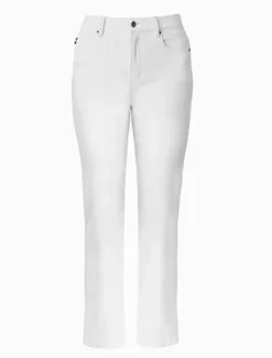 Pants*Zjoosh Jenna Straight Leg Jean White