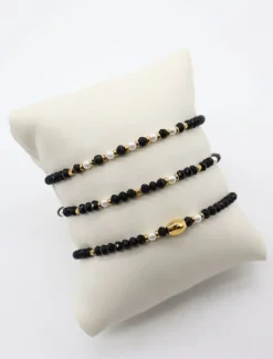 Bangles And Bracelets*Zjoosh Jet Bracelet Set