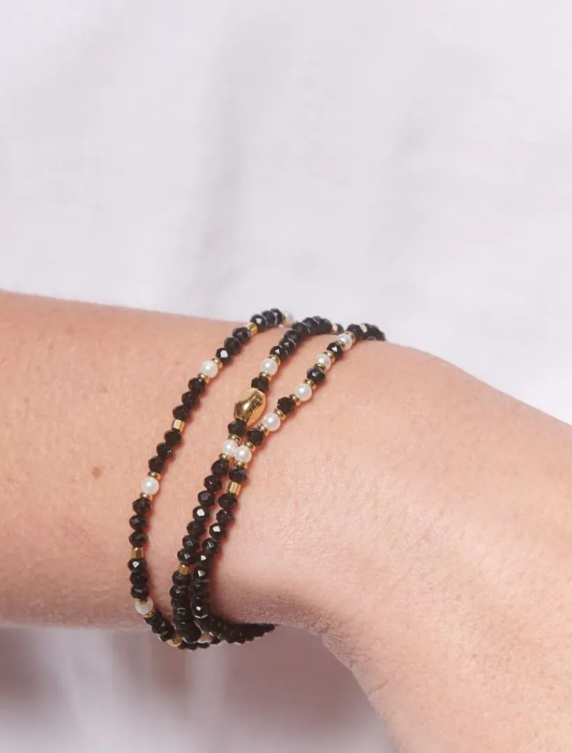 Bangles And Bracelets*Zjoosh Jet Bracelet Set