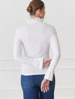 Shirts And Tops*Zjoosh Jolie Long Sleeve Top White