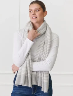 Cashmere Scarves|Scarves*Zjoosh Joseph Cashmere Scarf Beige Ivory BeigeIvory