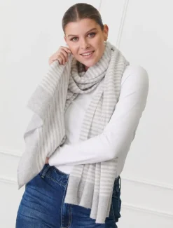 Cashmere Scarves|Scarves*Zjoosh Joseph Cashmere Scarf Beige Ivory BeigeIvory