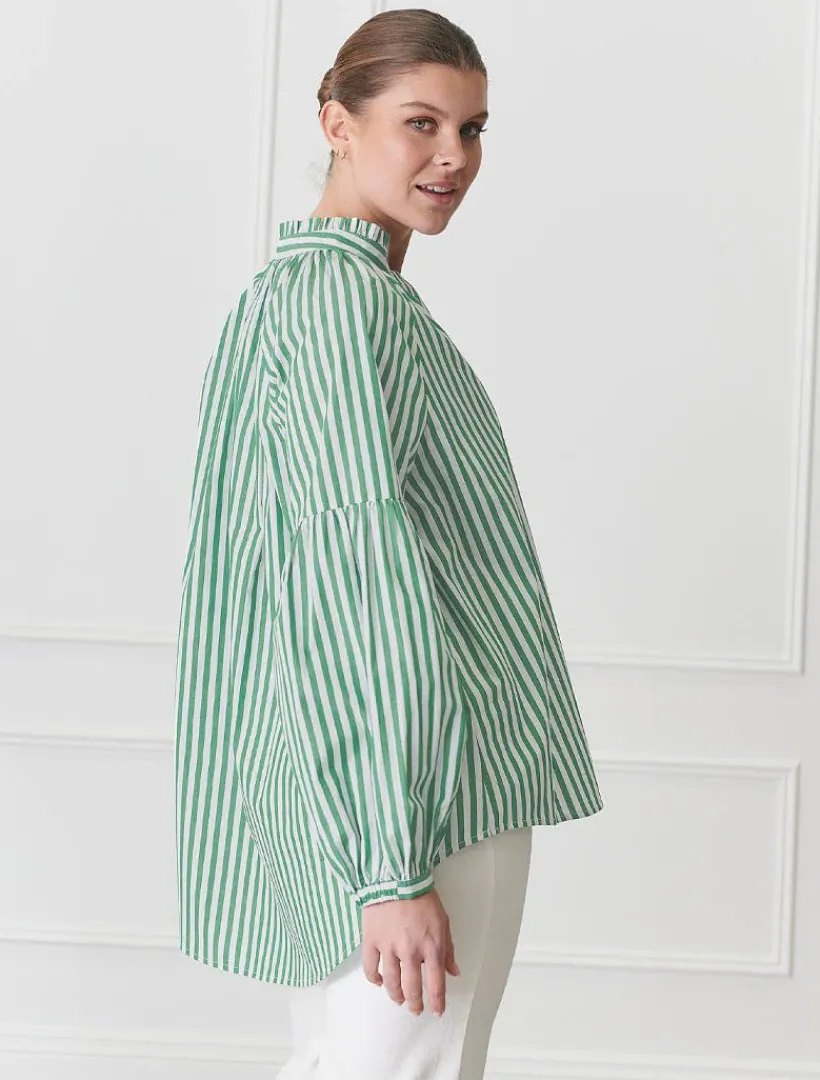 Shirts And Tops*Zjoosh Kell Shirt Stripe Green
