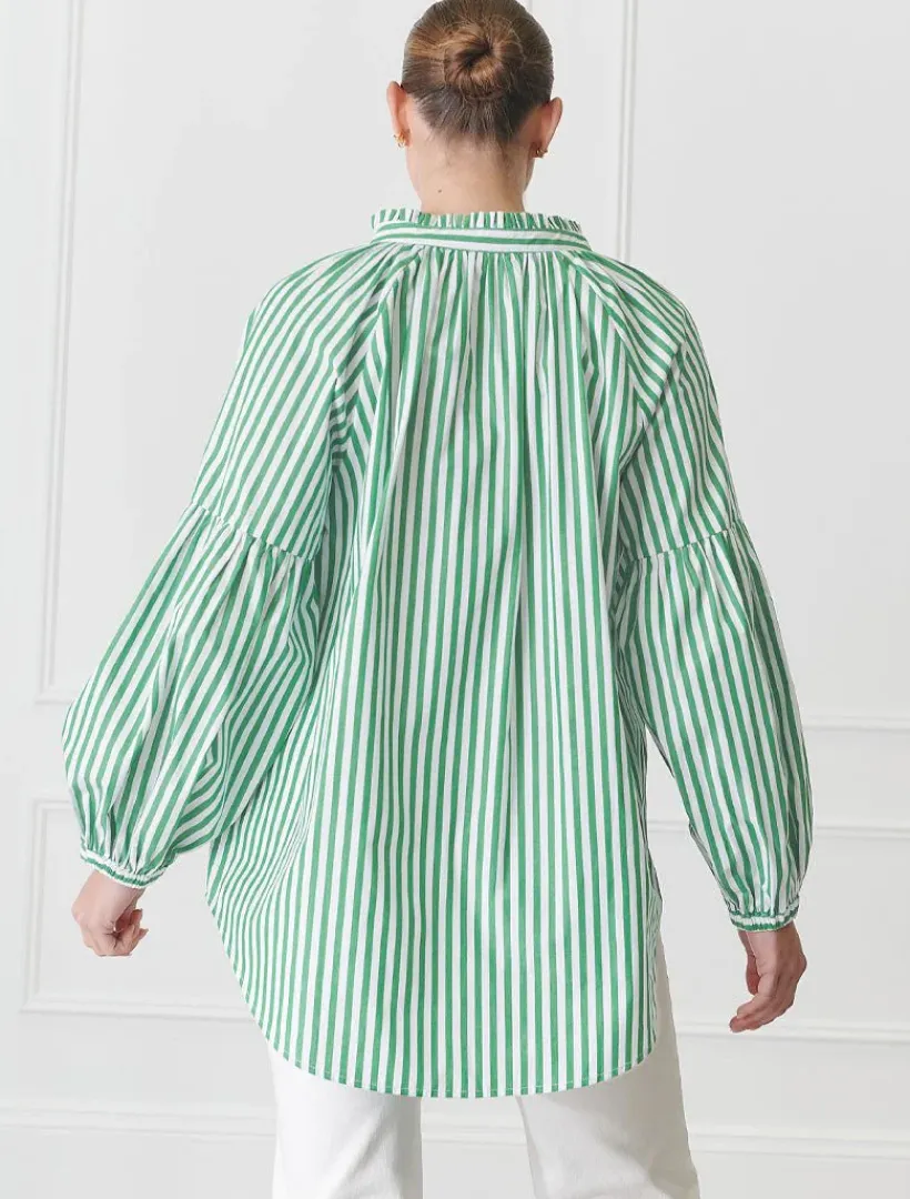 Shirts And Tops*Zjoosh Kell Shirt Stripe Green