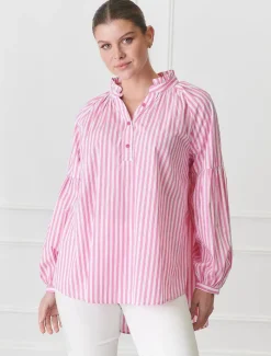 Shirts And Tops*Zjoosh Kell Shirt Stripe Pink
