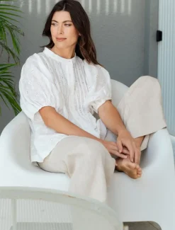Pants*Zjoosh Kirsty Linen Pant - FINAL SALE Oatmeal