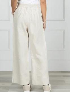 Pants*Zjoosh Kirsty Linen Pant - FINAL SALE Oatmeal