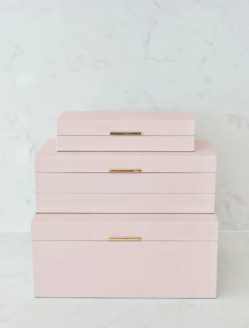 Jewellery Storage|Jewellery And Trinket Boxes*Zjoosh Lacquered Jewellery Box Large Pink