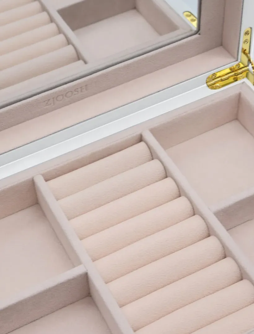 Jewellery Storage|Jewellery And Trinket Boxes*Zjoosh Lacquered Jewellery Box Large White